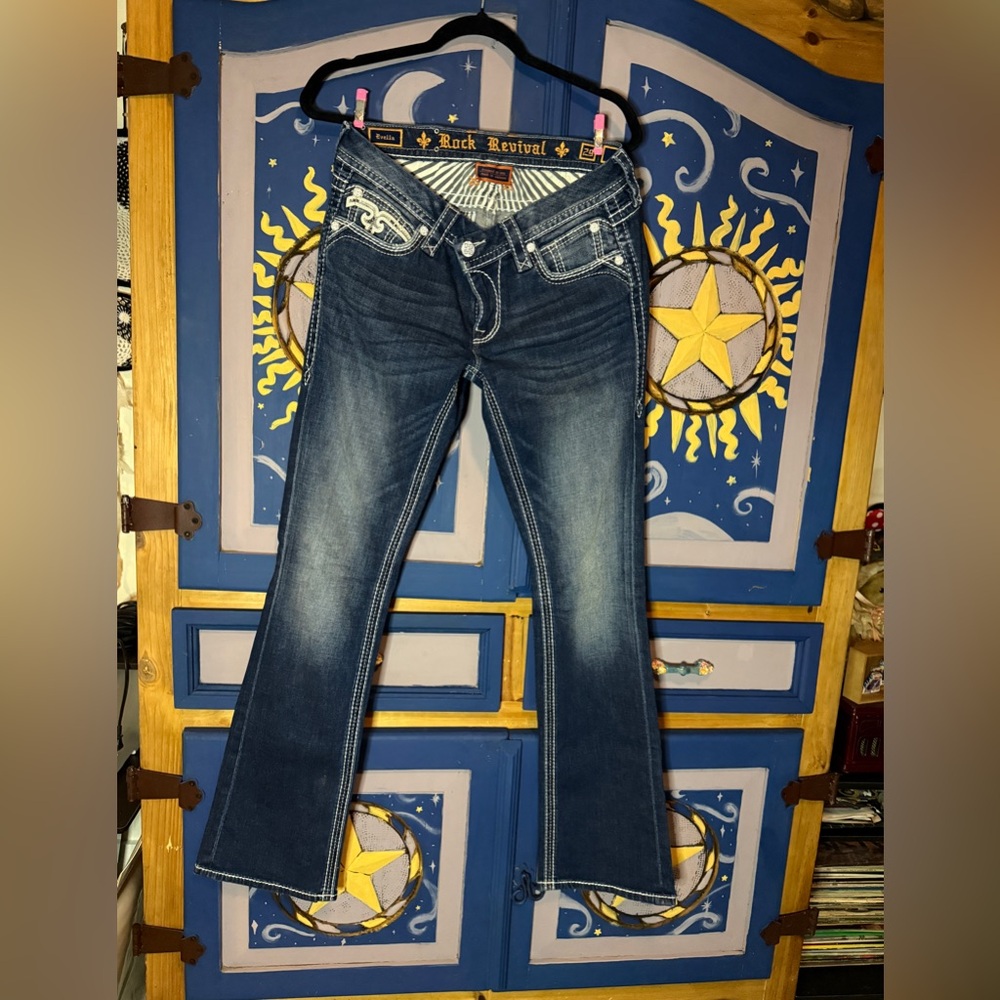 Rock Revival Women's Dark Blue Boot Cut Jeans